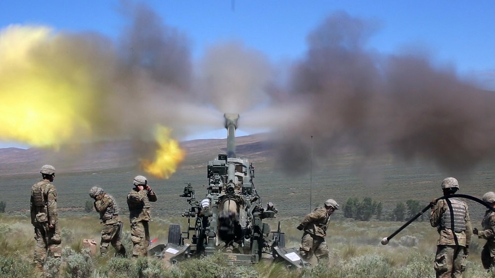 2-146 Field Artillery conduct artillery raid during xCTC