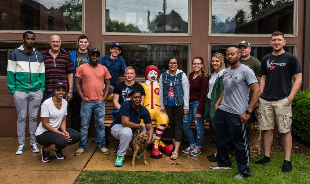 Team Scott volunteers help at Ronald McDonald House
