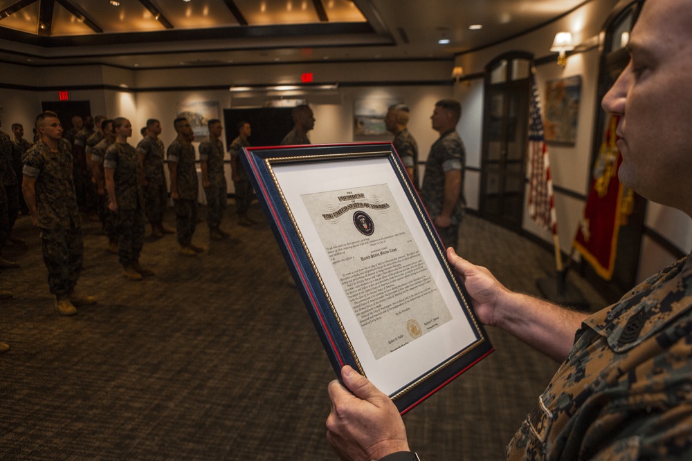 Lt. Col. Wayne A. Carr Promotion Ceremony