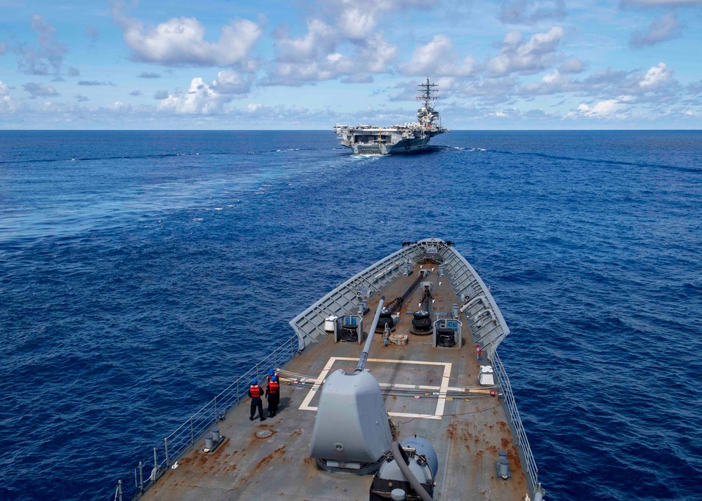 Replenishment-at-sea Aboard USS Chancellorsville