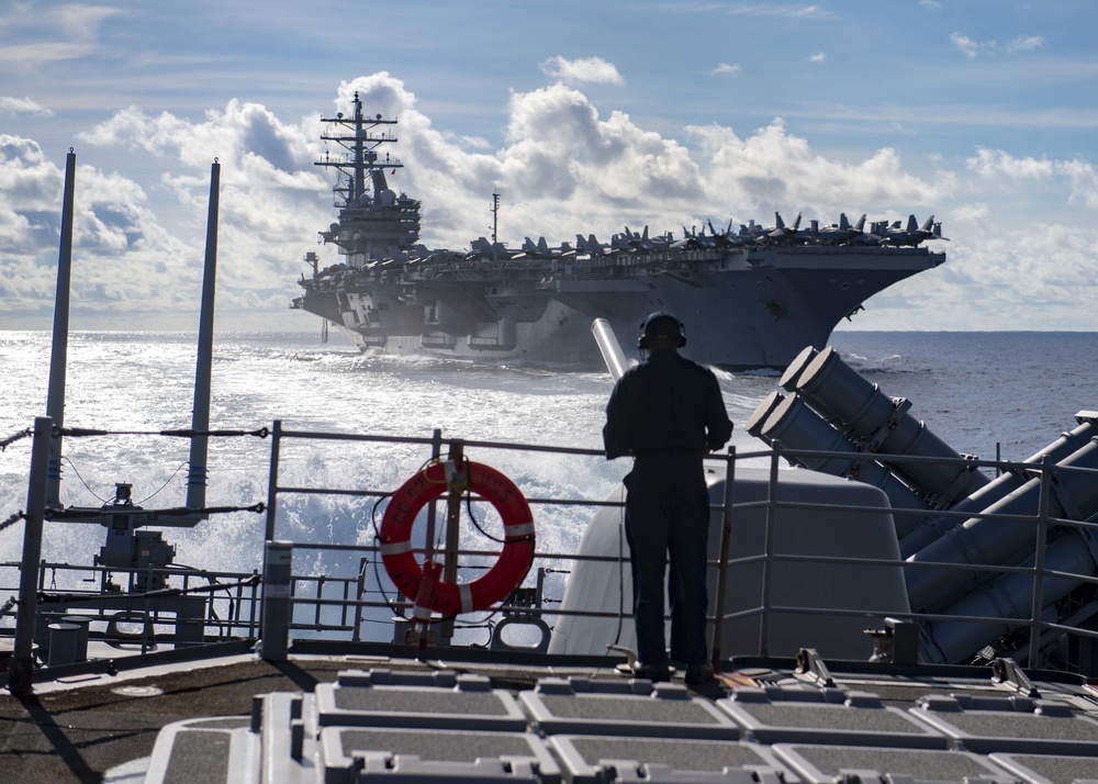 Replenishment-at-sea Aboard USS Chancellorsville