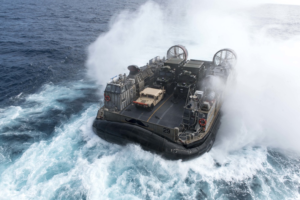 USS WASP (LHD 1) OPERATIONS AT SEA