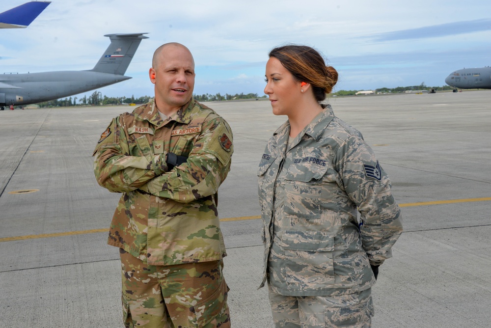 On the flight line