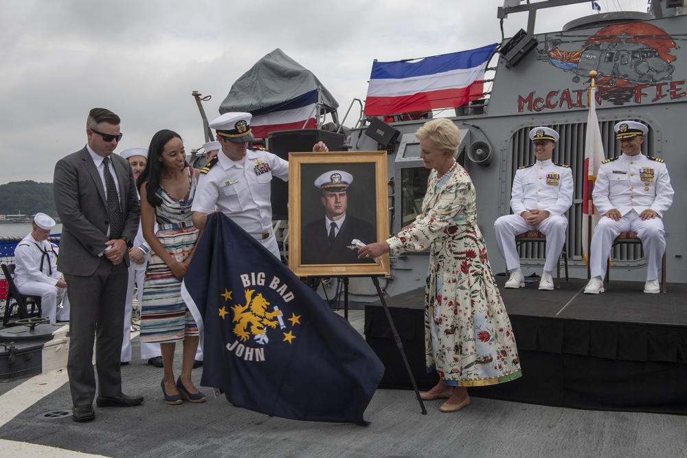 USS John S. McCain (DDG 56) 25th anniversary and change of command ceremony