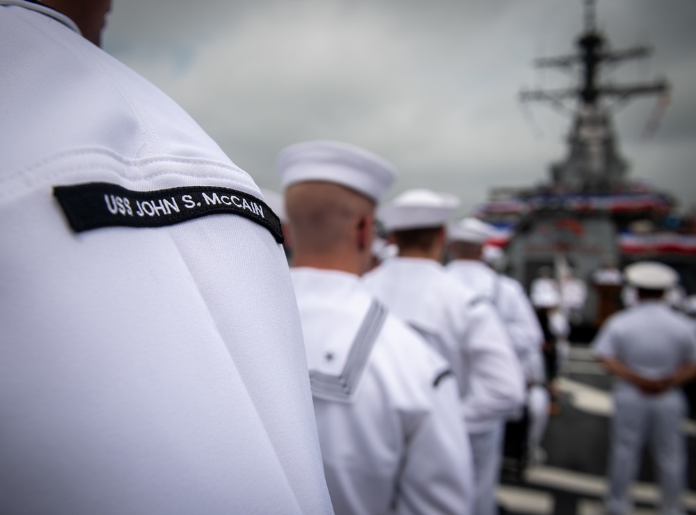USS John McCain (DDG 56) 25th Anniversary and Change of Command