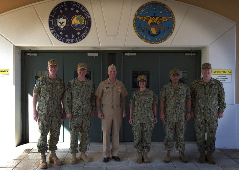 Vice Adm. William R. Merz visits U.S. 6th Fleet