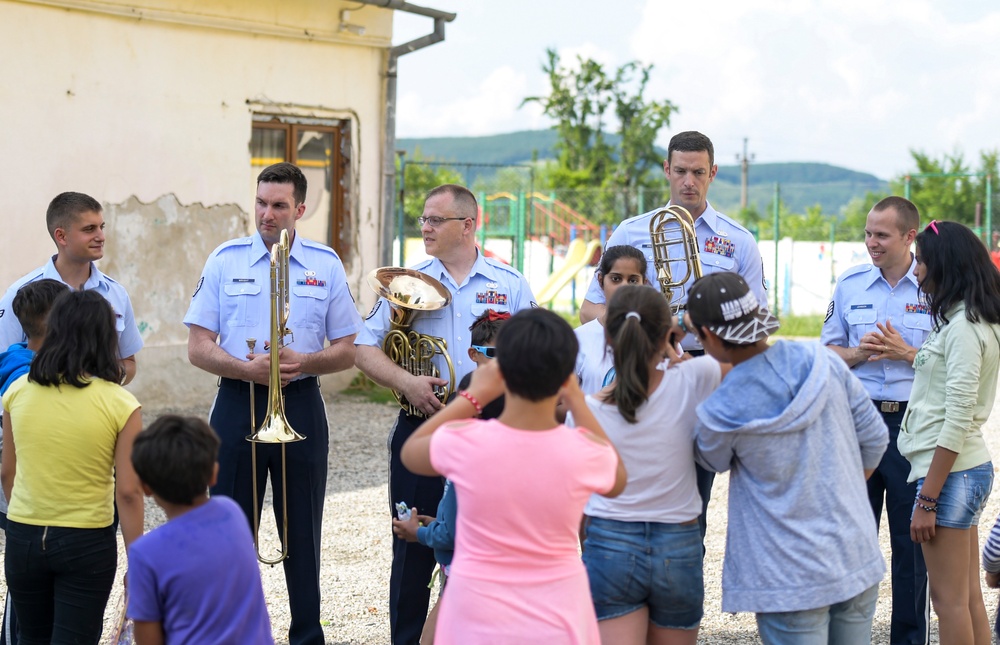USAFE Band in Romania