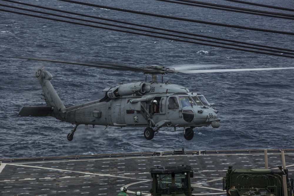 Flight Ops aboard USS Harpers Ferry