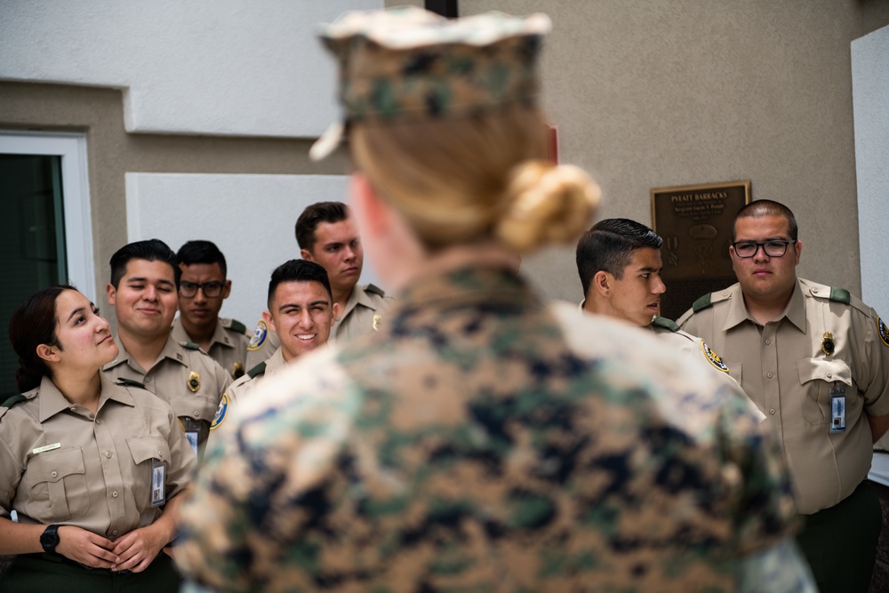 Border Patrol Explorers make first-ever visit to Presidio of Monterey