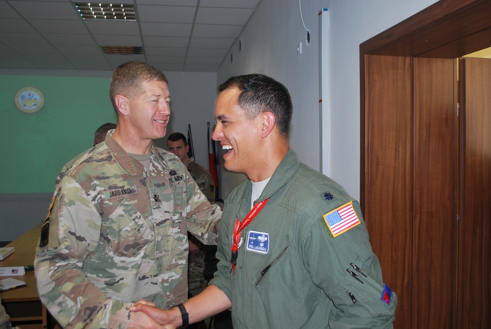 Major General Joe Jarrard Visits Powidz, Poland Forward Operating Site