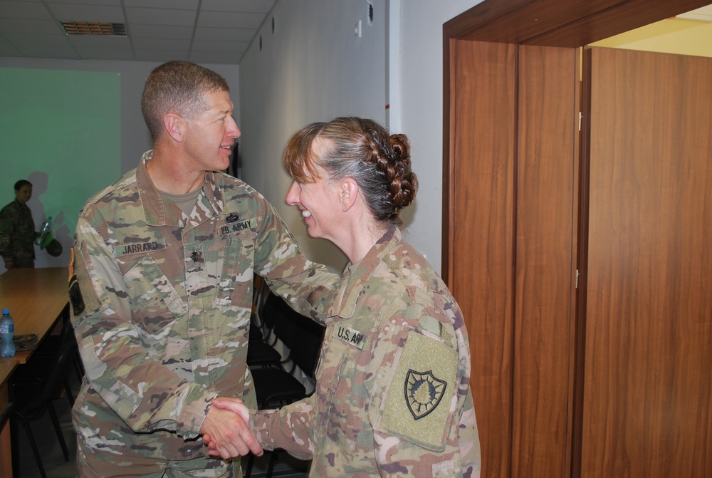 Major General Joe Jarrard Visits Powidz, Poland Forward Operating Site