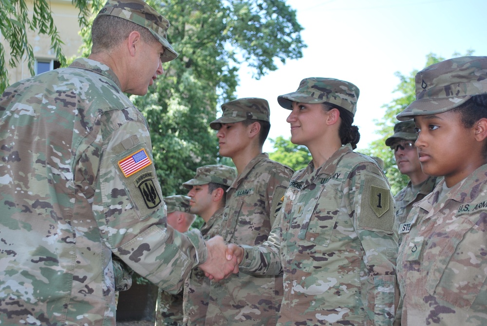 Major General Joe Jarrard Visits Powidz, Poland Forward Operating Site