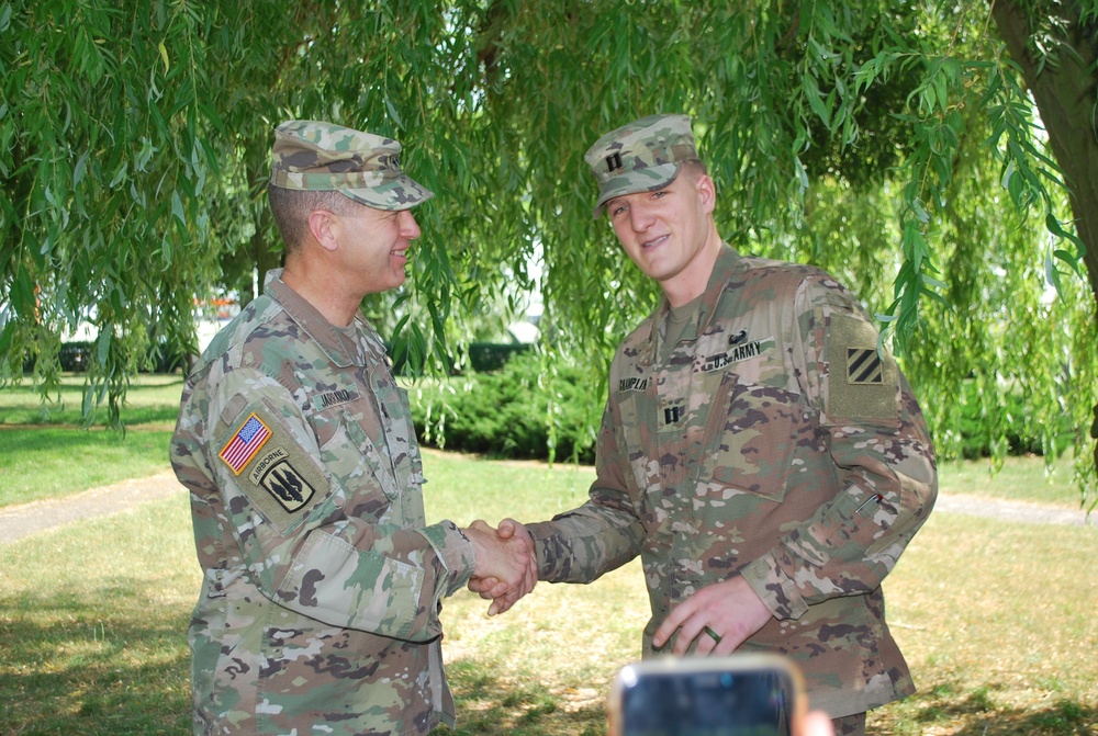 Major General Joe Jarrard Visits Powidz, Poland Forward Operating Site