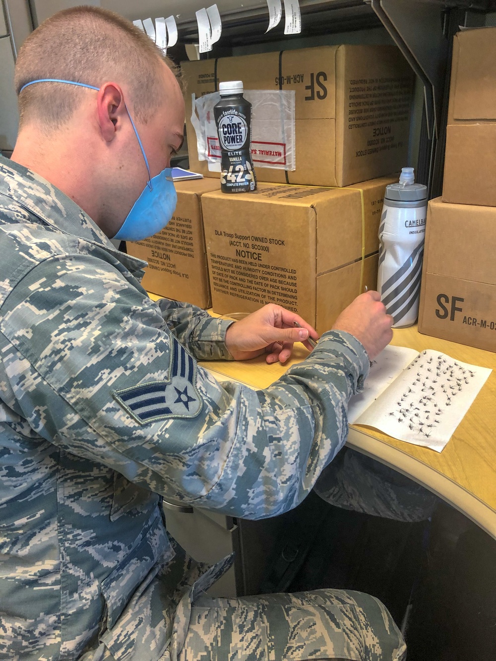 134th MDG Public Health Technician Captures Mosquitoes for Testing