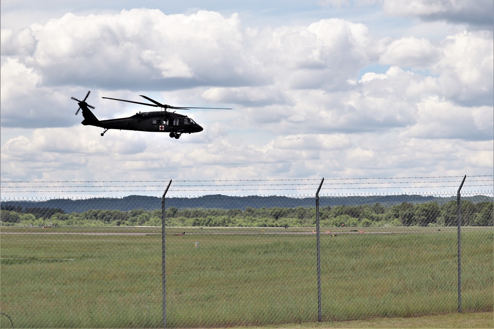 Wisconsin National Guard UH-60 Black Hawk operations at Fort McCoy
