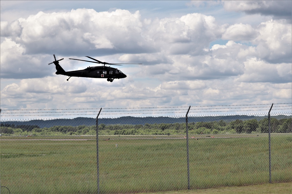 Wisconsin National Guard UH-60 Black Hawk operations at Fort McCoy