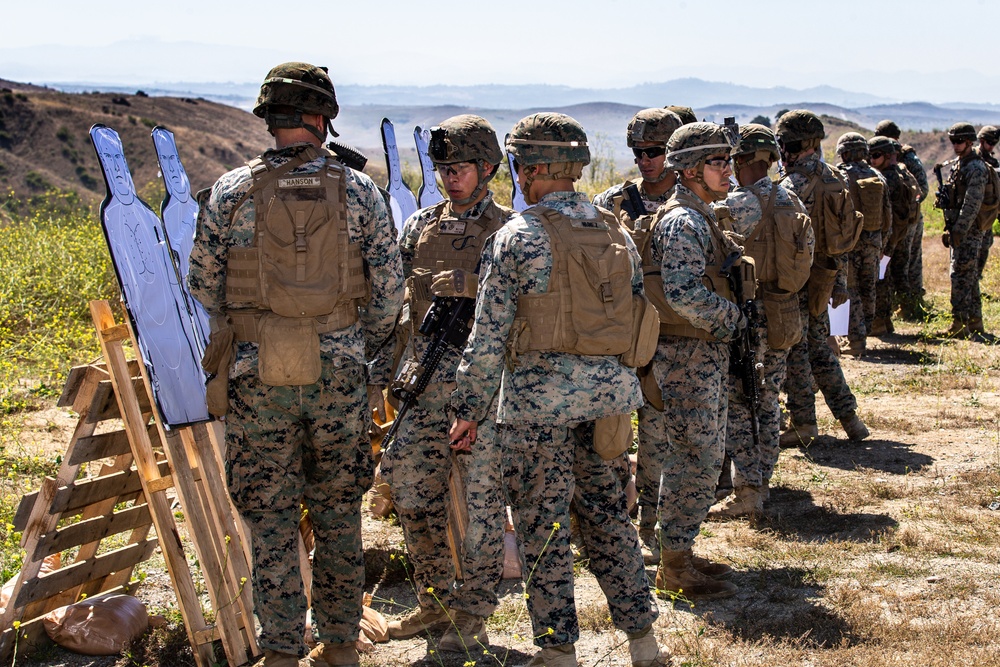 U.S. Marines with 1/4 complete combat marksmanship training