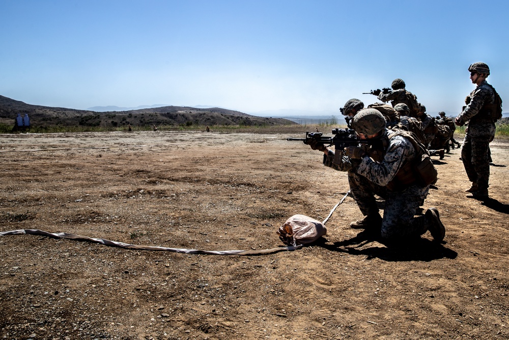 U.S. Marines with 1/4 complete combat marksmanship training