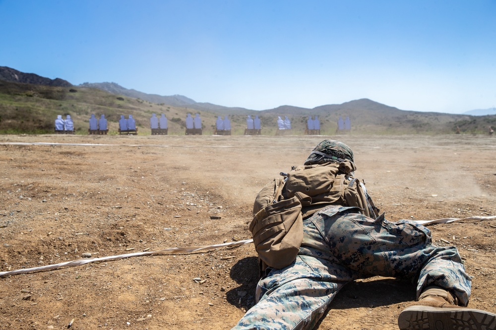 U.S. Marines with 1/4 complete combat marksmanship training