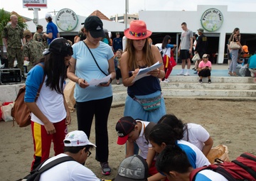 USNS Comfort Beach Clean-Up