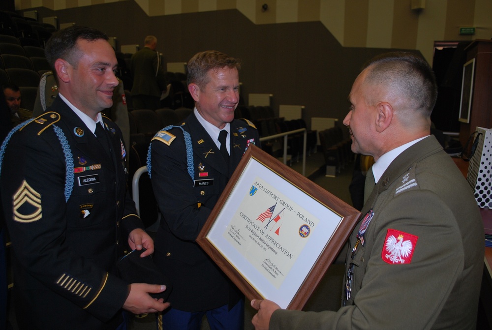 Area Support Group Poland Participates in Poland’s 14th Garrison Support Unit HQ Building Opening