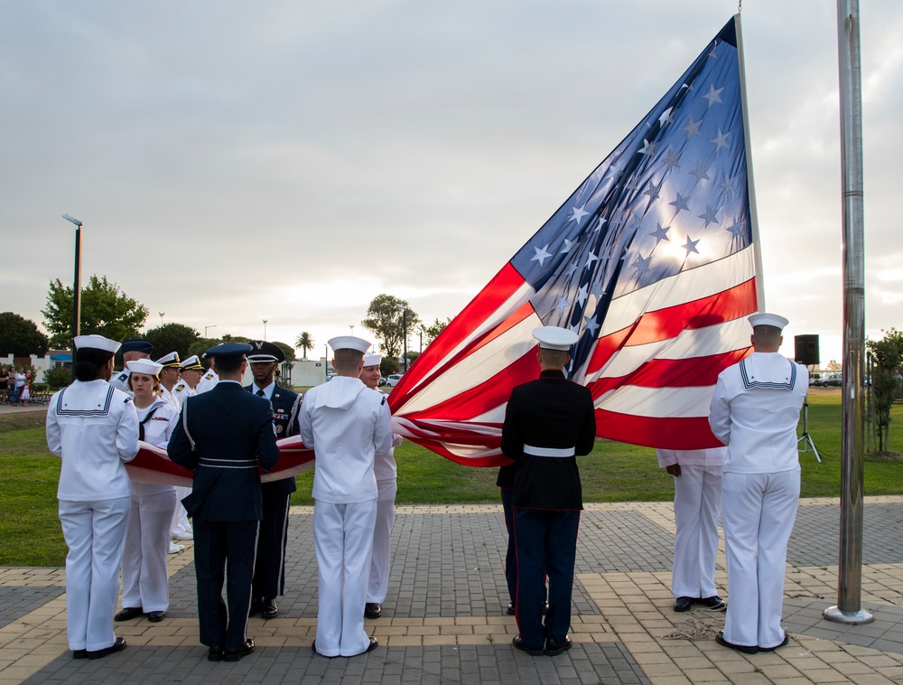 Annual Flag Raising Ceremony Aboard NAVSTA Rota