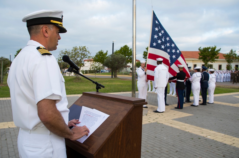 Annual Flag Raising Ceremony Aboard NAVSTA Rota