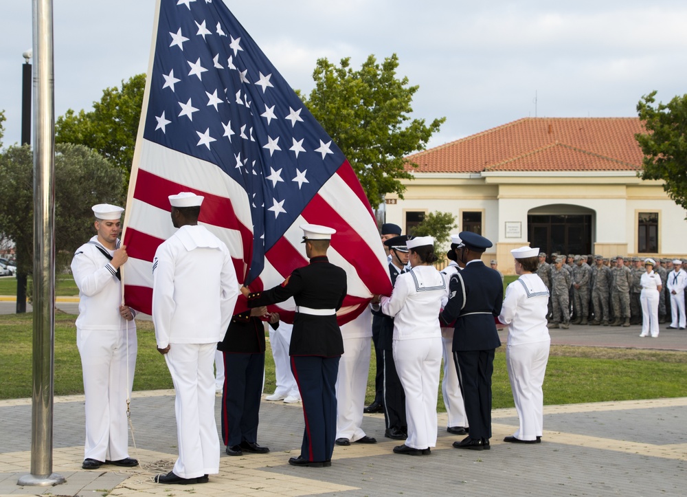 Annual Flag Raising Ceremony Aboard NAVSTA Rota