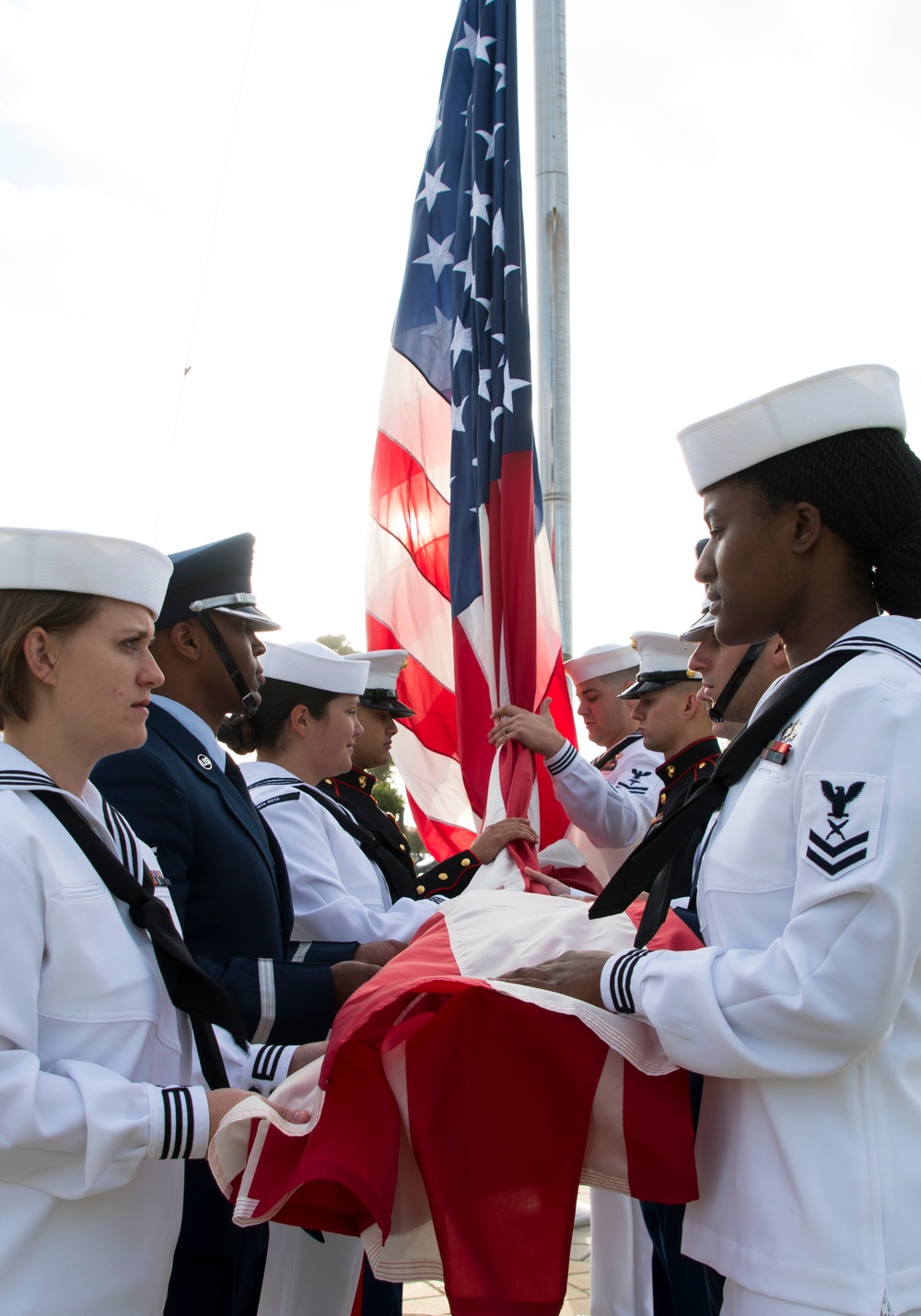 Annual Flag Raising Ceremony Aboard NAVSTA Rota