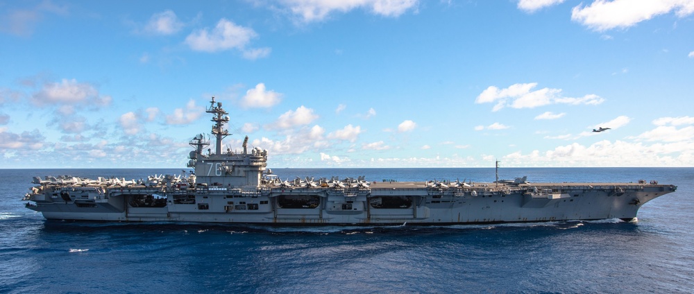 USS Ronald Reagan (CVN 76) VAQ 141 Change of Command