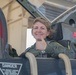 Chief Master Sergeant Katie McCool gives a thumbs up after her Incentive Flight