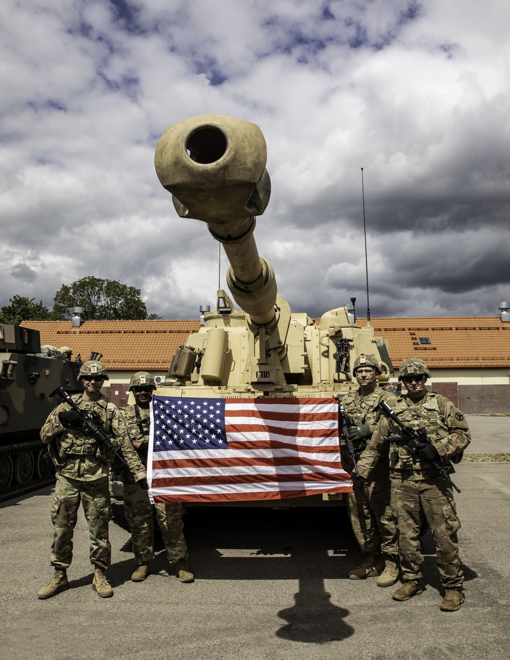 National Guard troops in Poland celebrate Independence Day