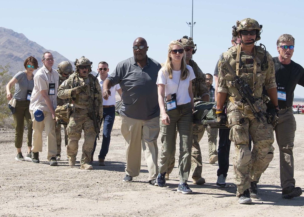 JCOC 91 assist Airmen in base exercise