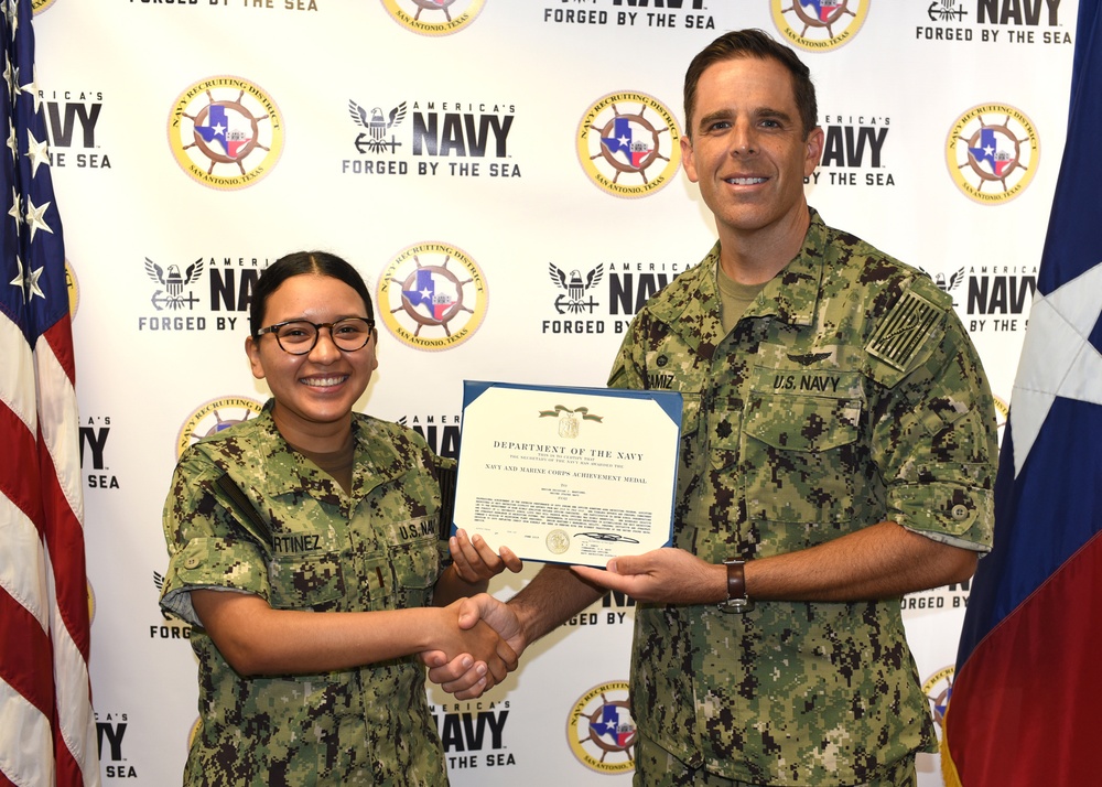San Antonio Sailor assists Navy Recruiting, awarded Medal