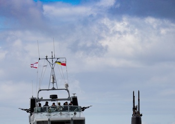 SS Alaska (SSBN 732) arrives at Her Majesty’s Naval Base Clyde, Scotland (Faslane)