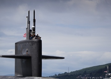 USS Alaska (SSBN 732) arrives at Her Majesty’s Naval Base Clyde, Scotland (Faslane)