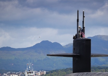 USS Alaska (SSBN 732) arrives at Her Majesty’s Naval Base Clyde, Scotland (Faslane)