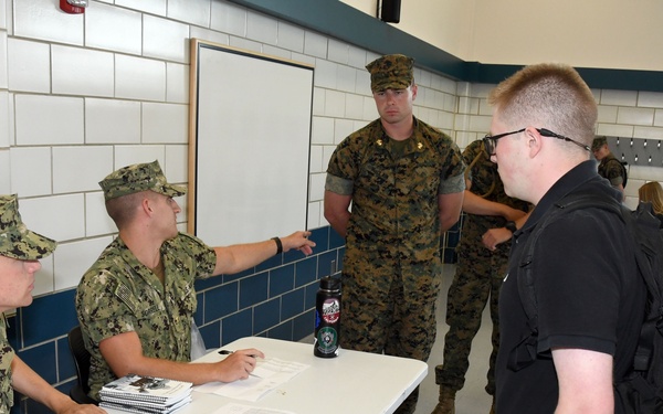 NROTC NSI DAY 1 ARRIVAL CHECK IN