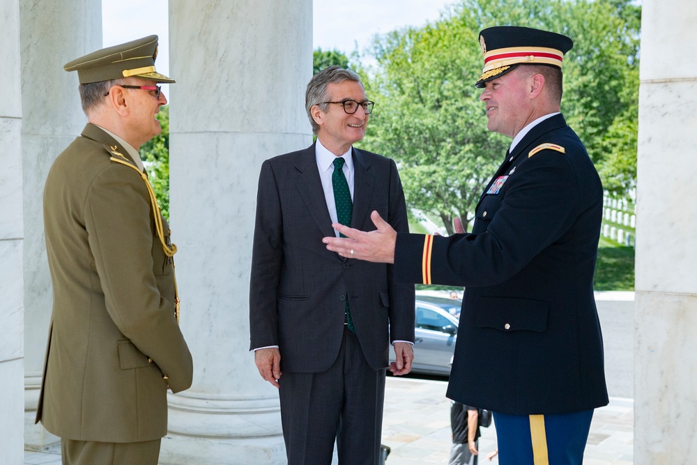 The Civil Guard of Spain Participates in a Wreath-Laying Ceremony at the Tomb of the Unknown Soldier