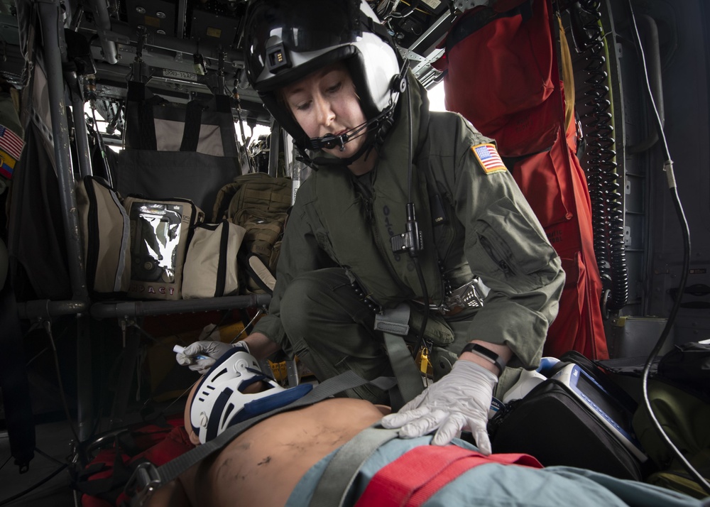 USNS Comfort conducts medical evacuation drill