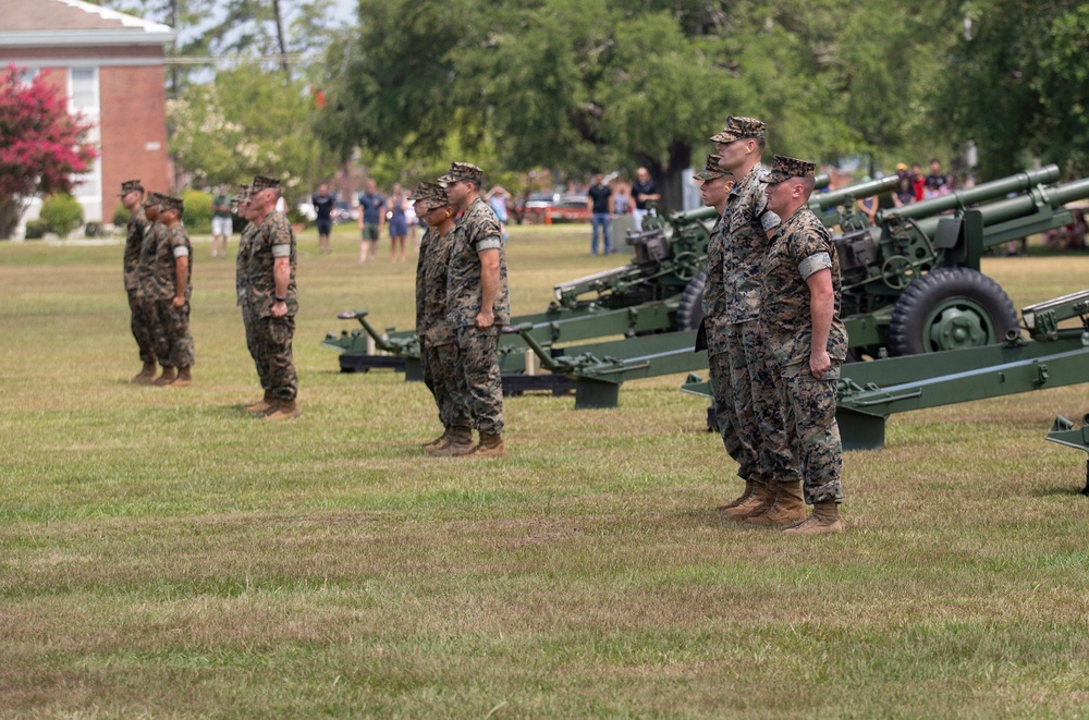 10th Marine Regiment honors Independence Day with 21-Gun Salute