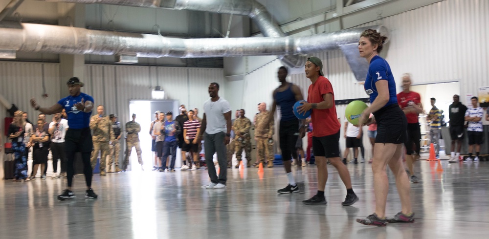 American Gladiators visit Soldiers for 4th of July