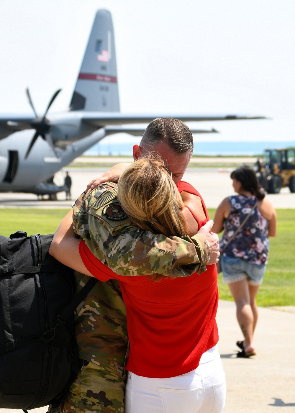 Deployed 143d Airlift Wing Airmen Return on Independence Day