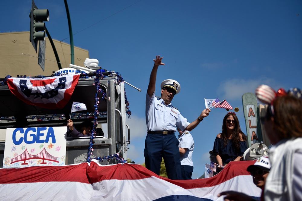 U.S. Coast Guard participates in Alameda 4th of July parade