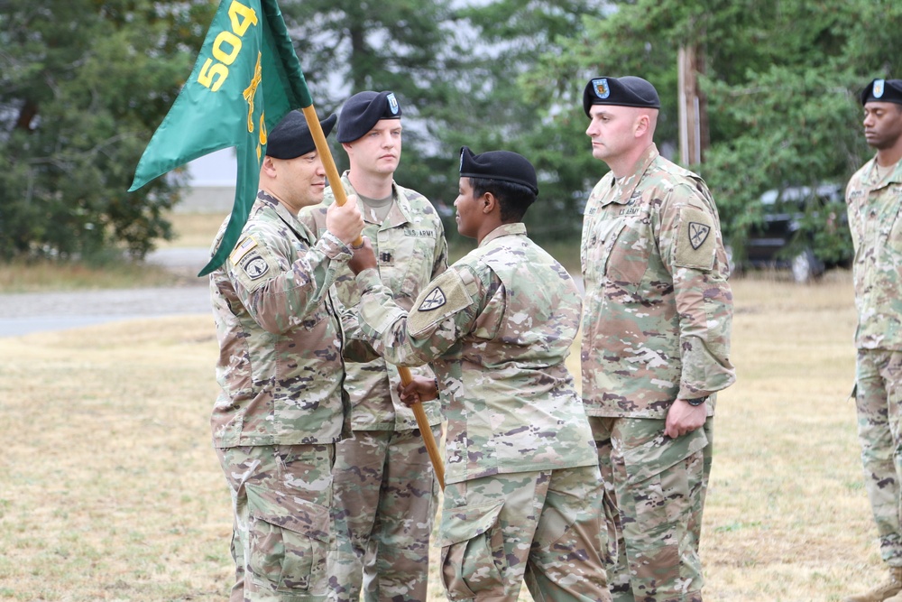 HHD, 504th MP Bn change of command