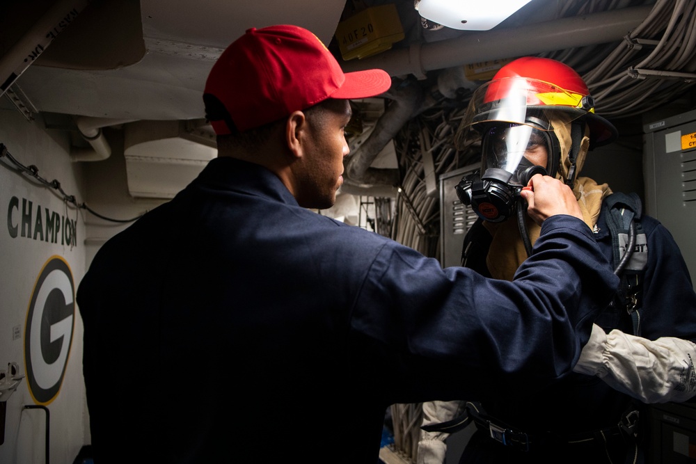 USS Green Bay (LPD 20) Damage Control Training Team