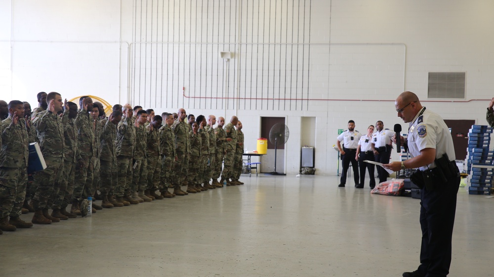 District of Columbia National Guard soldiers swear-in as special police to support Independence Day celebrations
