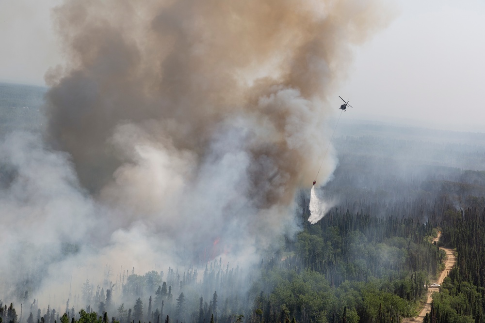 Alaska Army National Guard Aviation assists with wildfire efforts