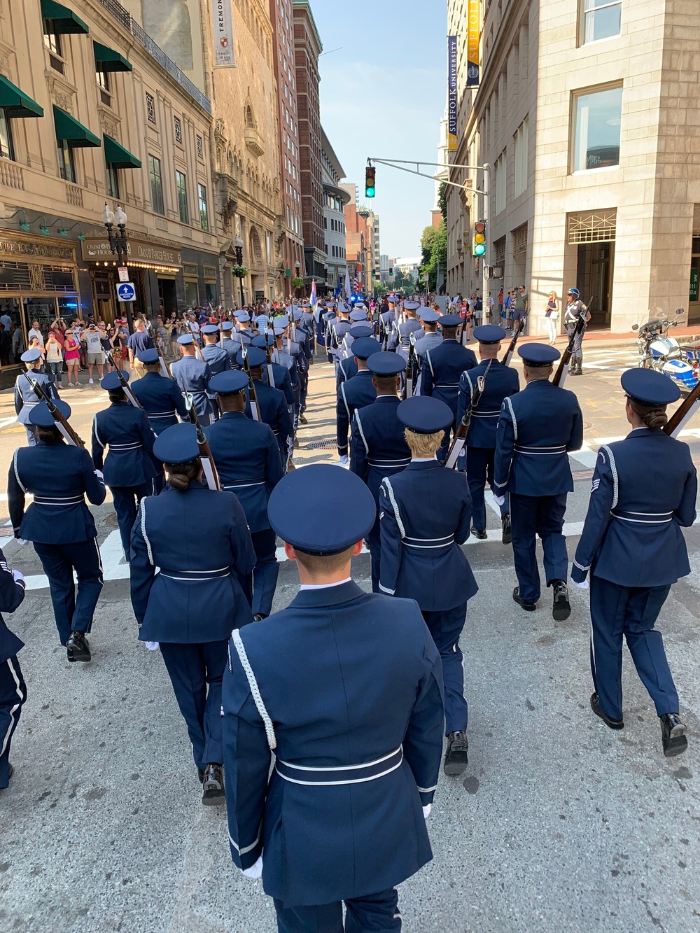 Air Force Honor Guard celebrates 4th of July in Boston