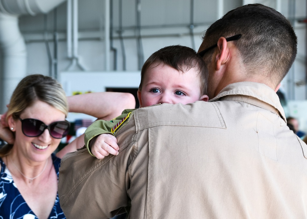 Deployed 143d Airlift Wing Airmen Return in Time for Independence Day Weekend